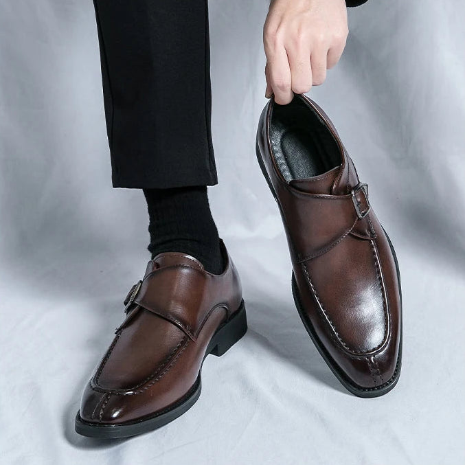 Montgomery Monk Strap Leather Loafers