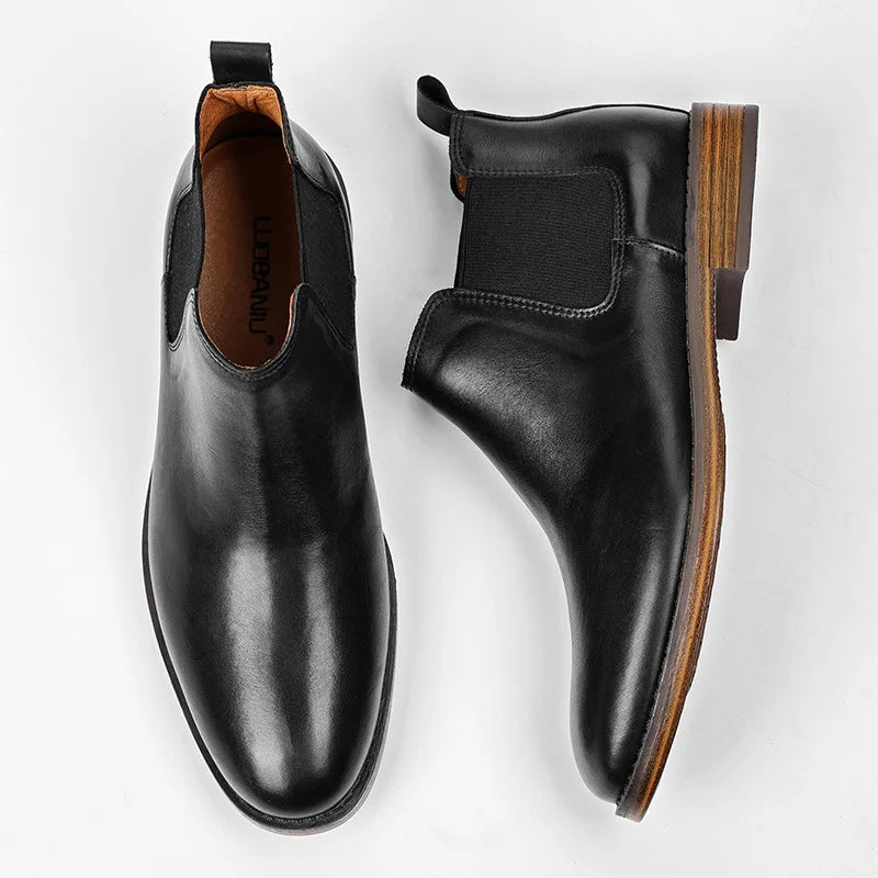 Warren Genuine Leather Chelsea Boots