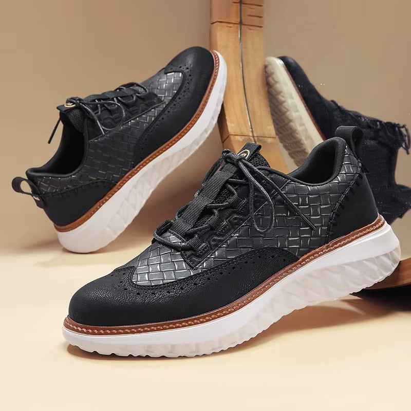 Axton Brogue Leather Sneakers