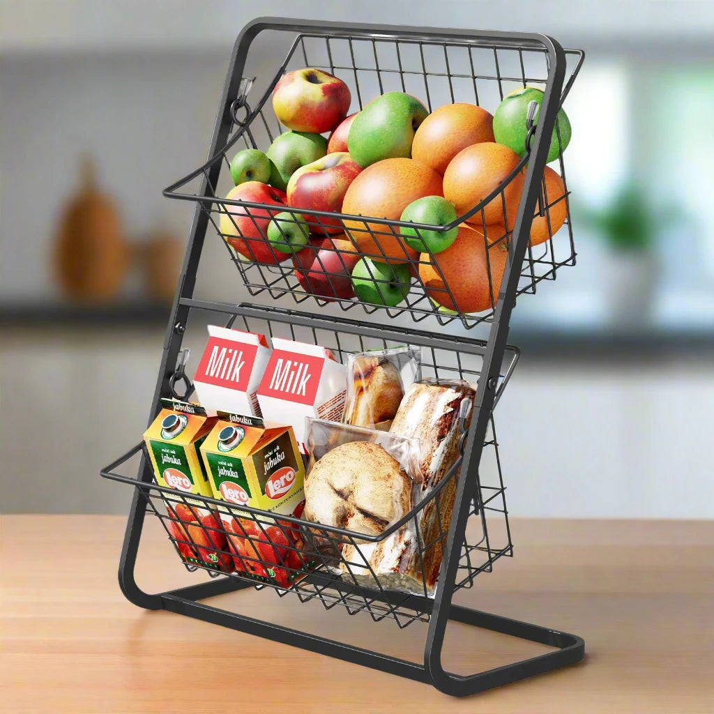 DETACHABLE 2-TIER ORGANIZATION BASKETS