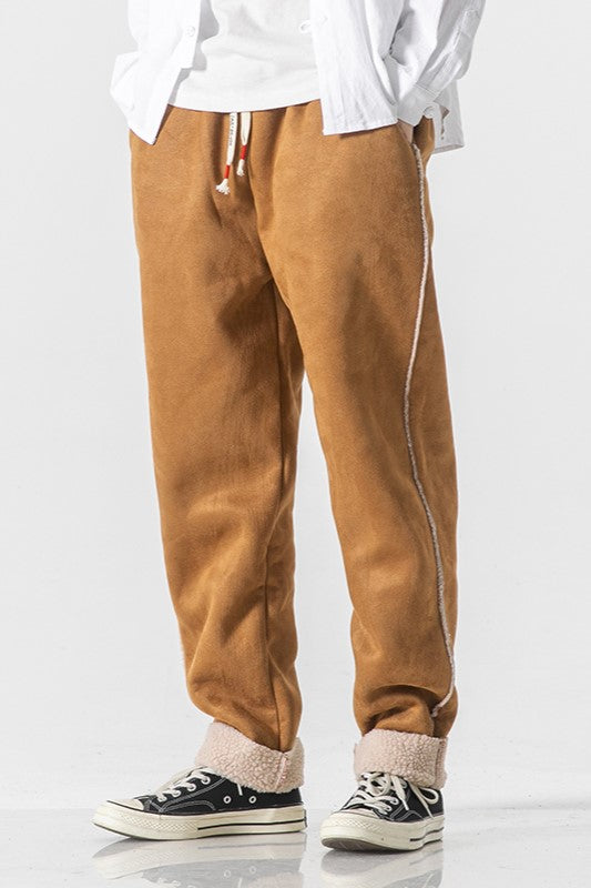 SAPPORO FUR-LINED SWEATPANTS