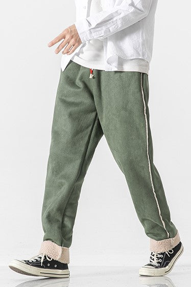 SAPPORO FUR-LINED SWEATPANTS