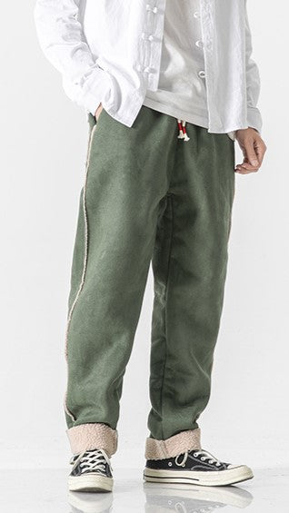 SAPPORO FUR-LINED SWEATPANTS