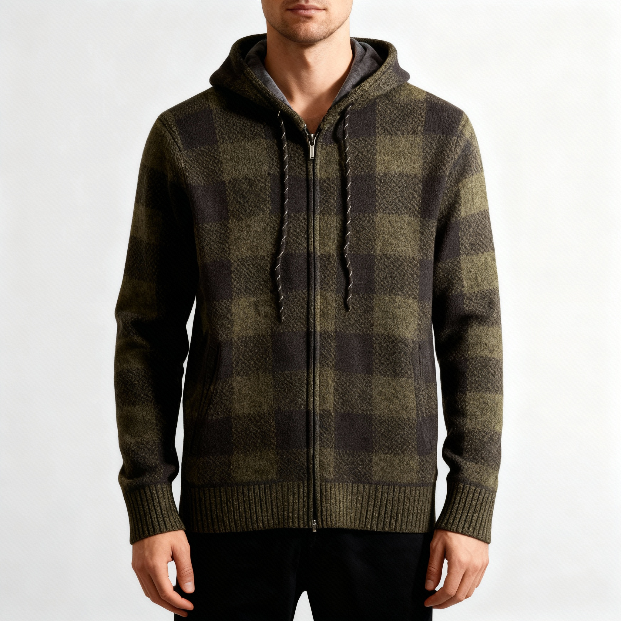 Hawthorn Plaid Fleece Hoodie