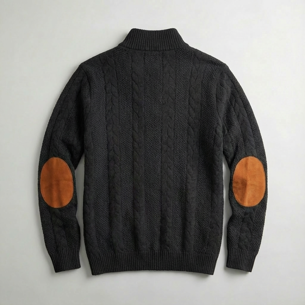 Callum Cable Knit Pullover Sweater