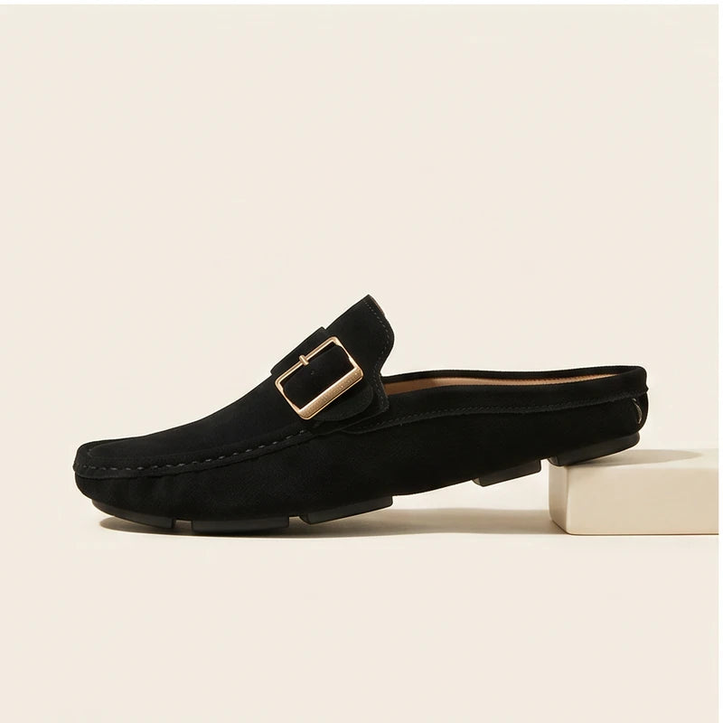 Black Corbeau Genuine Leather Slip-On Loafers product photo - 3