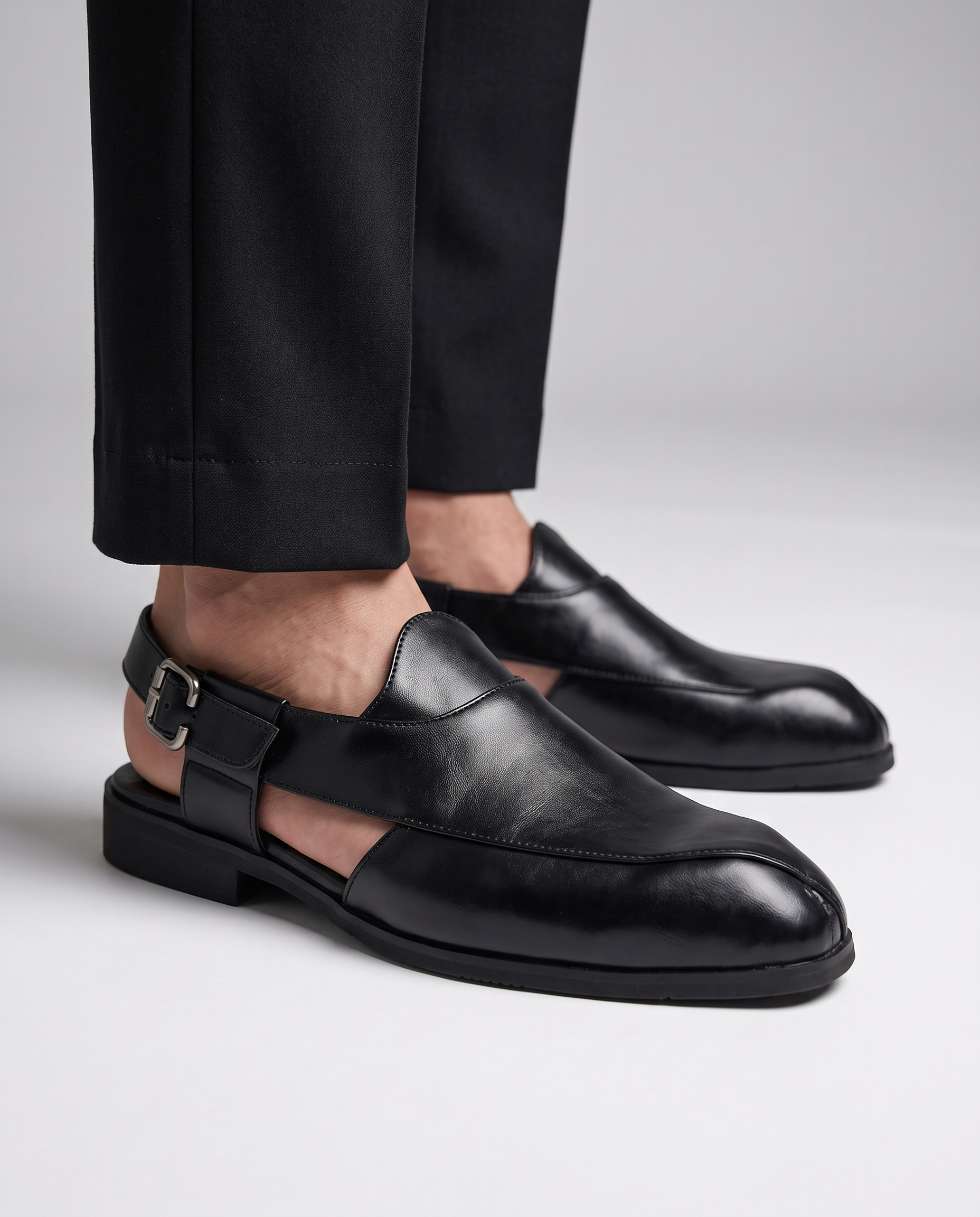 Ravello Genuine Leather Slingback Loafers