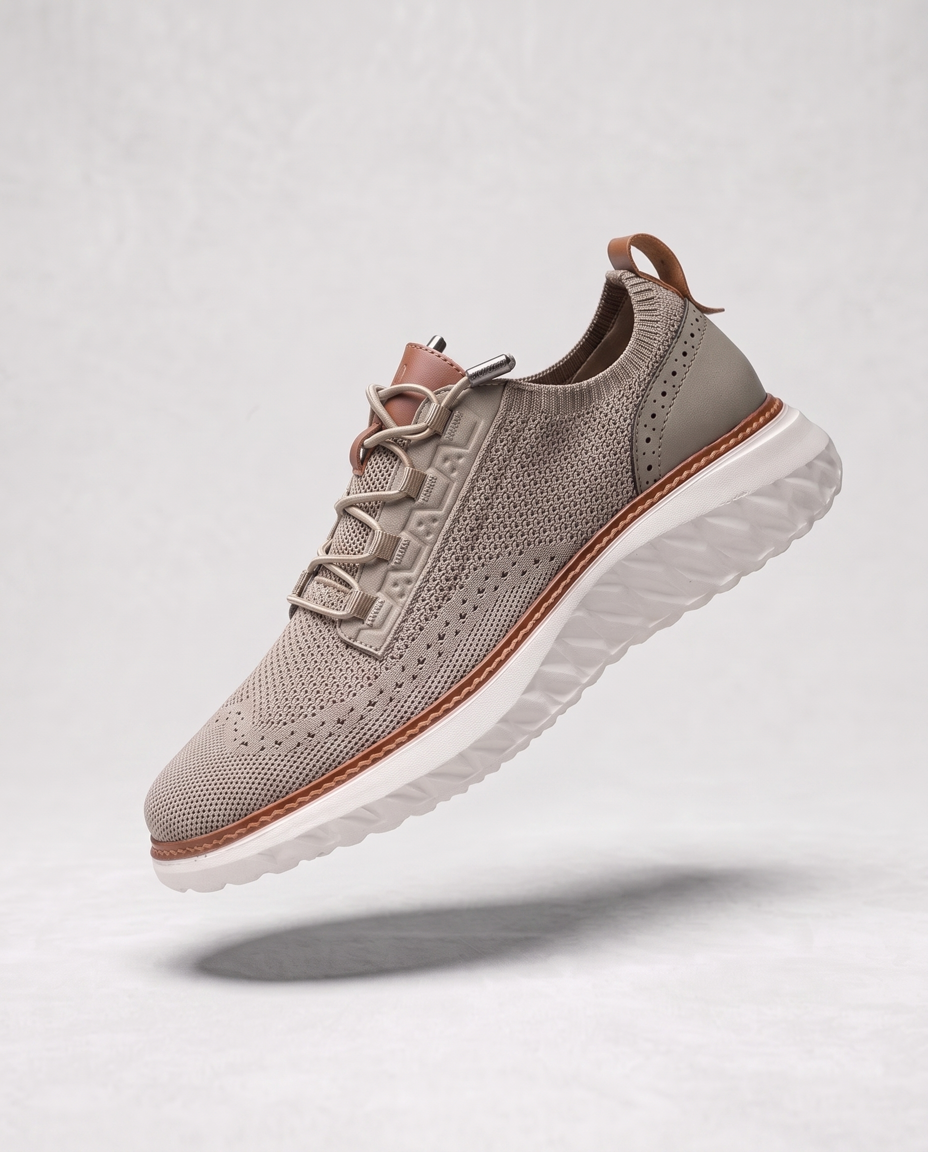 Oxford Knit Brogue Sneakers