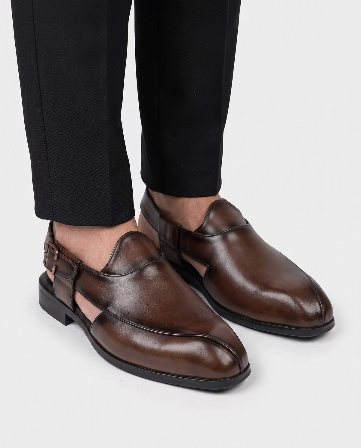 Ravello Genuine Leather Slingback Loafers