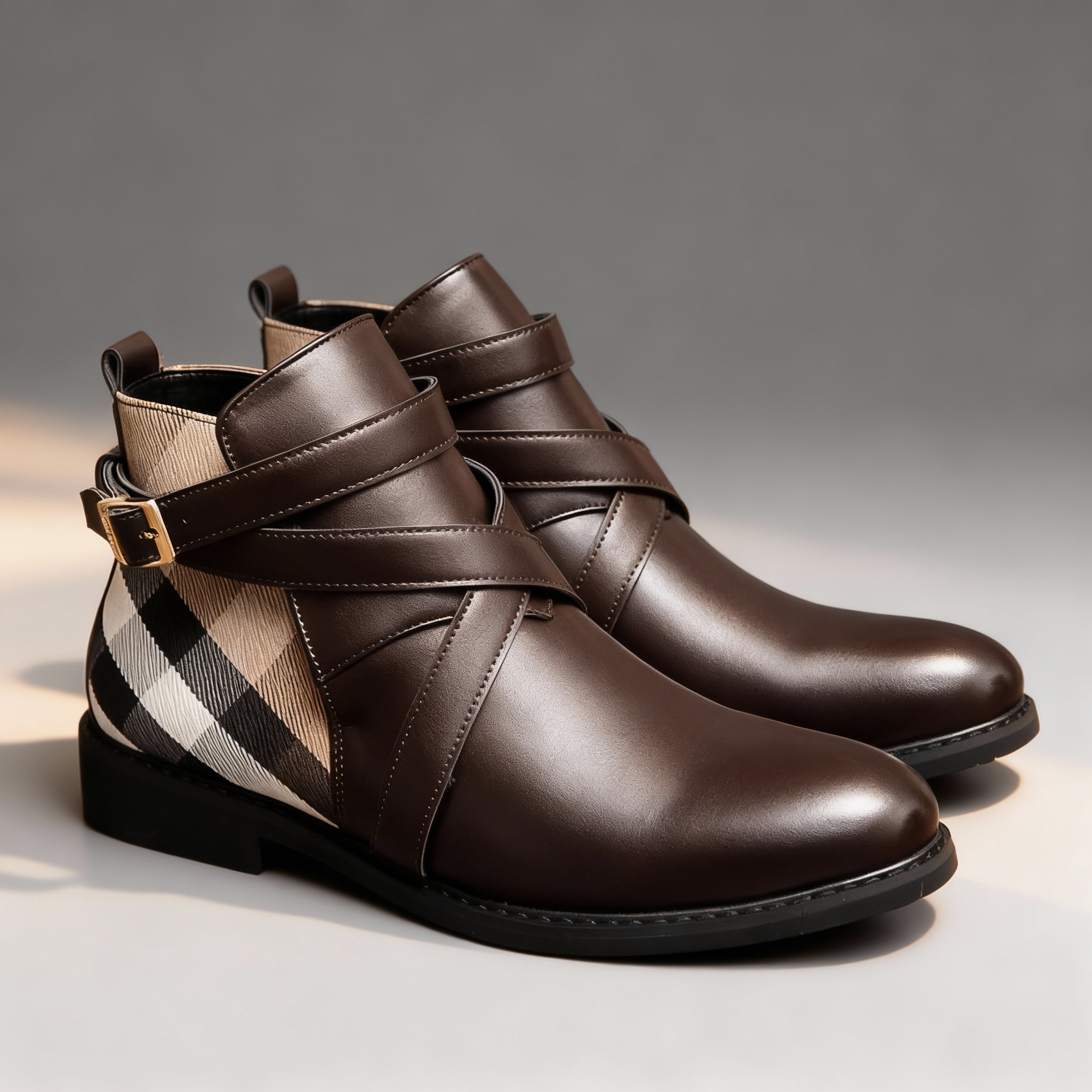 Harrington Crossover Buckle Chelsea Boots