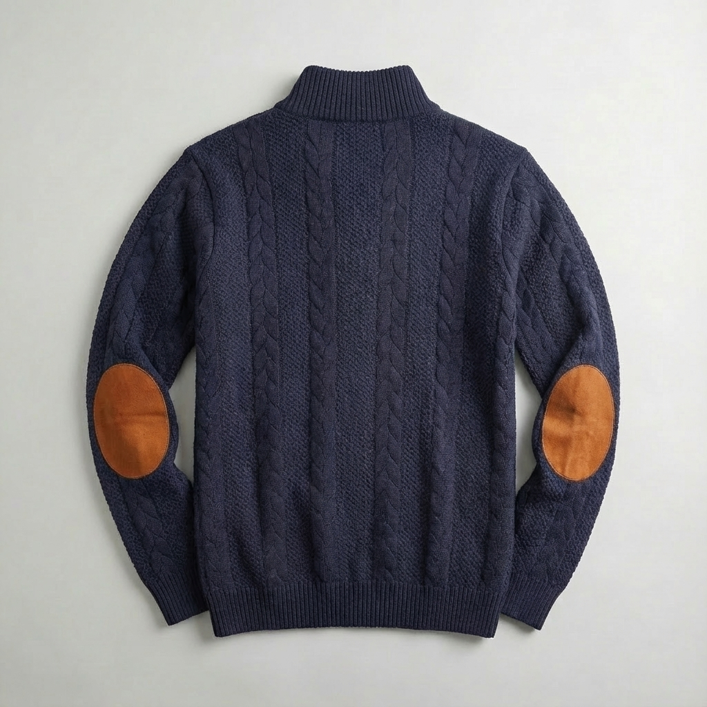 Callum Cable Knit Pullover Sweater