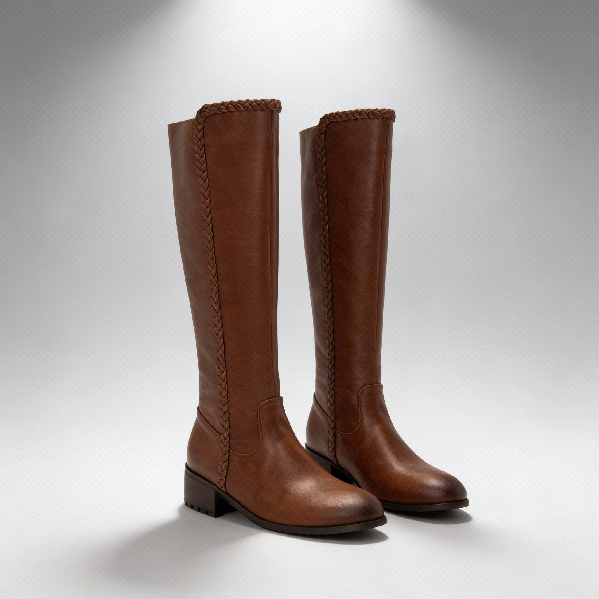 Elora Knee-High Leather Riding Boots