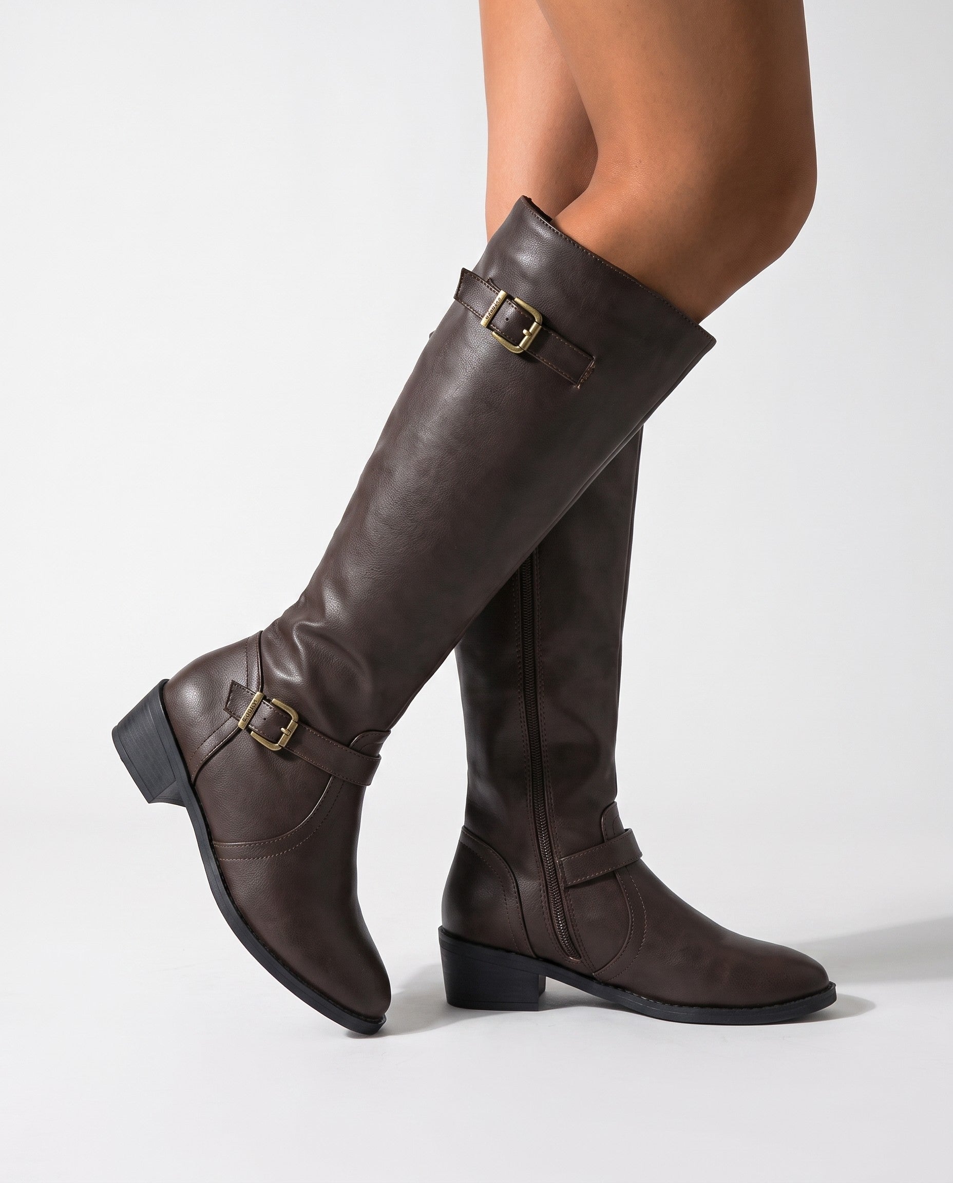 Cassian Knee-High Buckle Boots