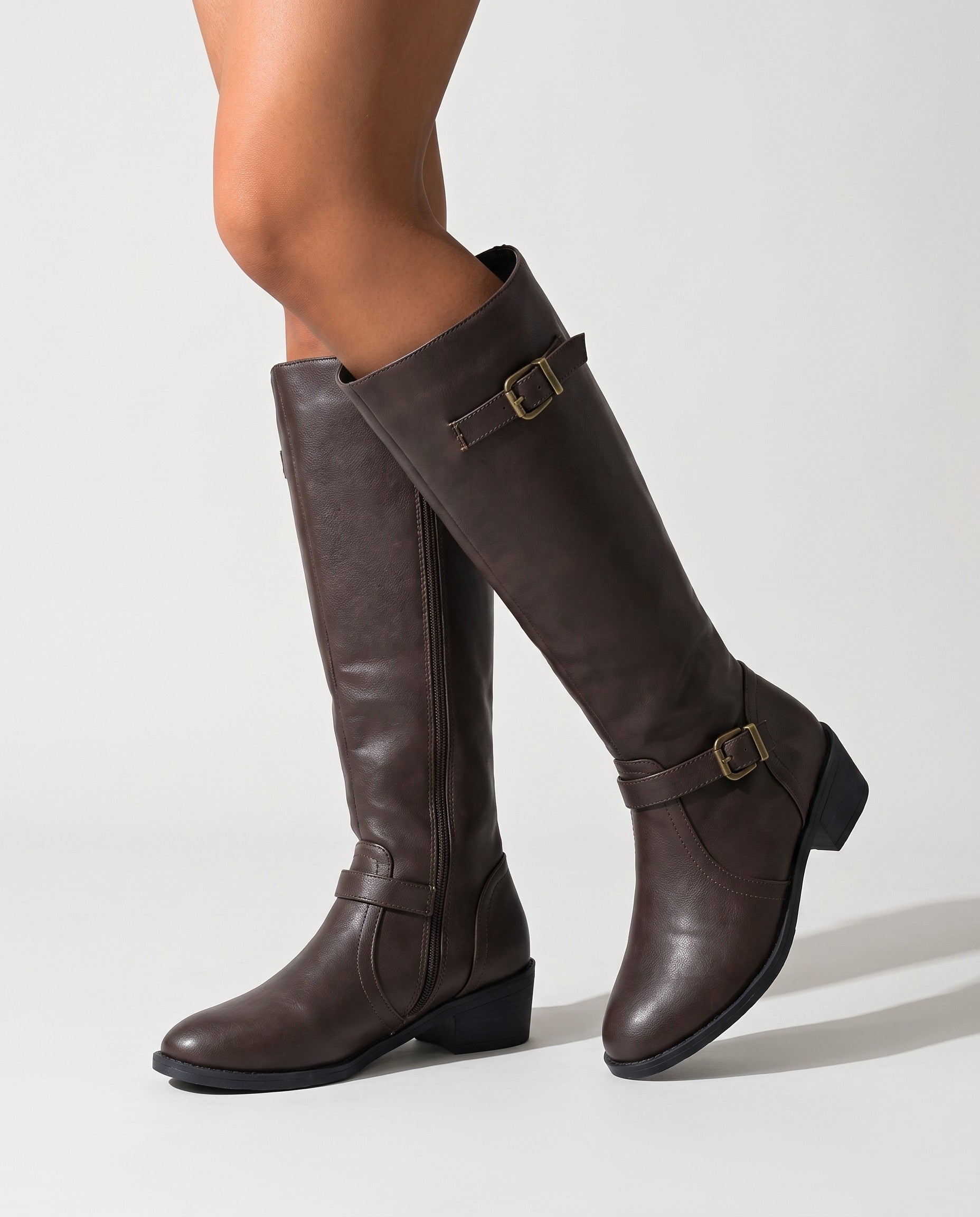 Cassian Knee-High Buckle Boots