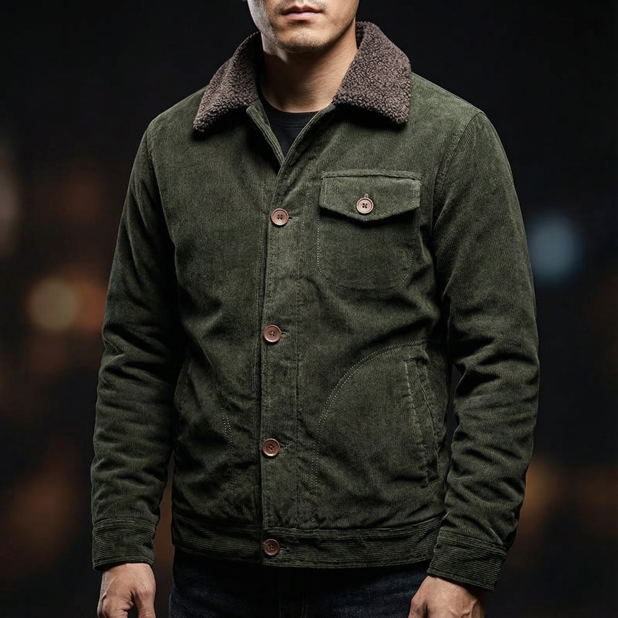 Ridgeway Sherpa-Lined Corduroy Jacket