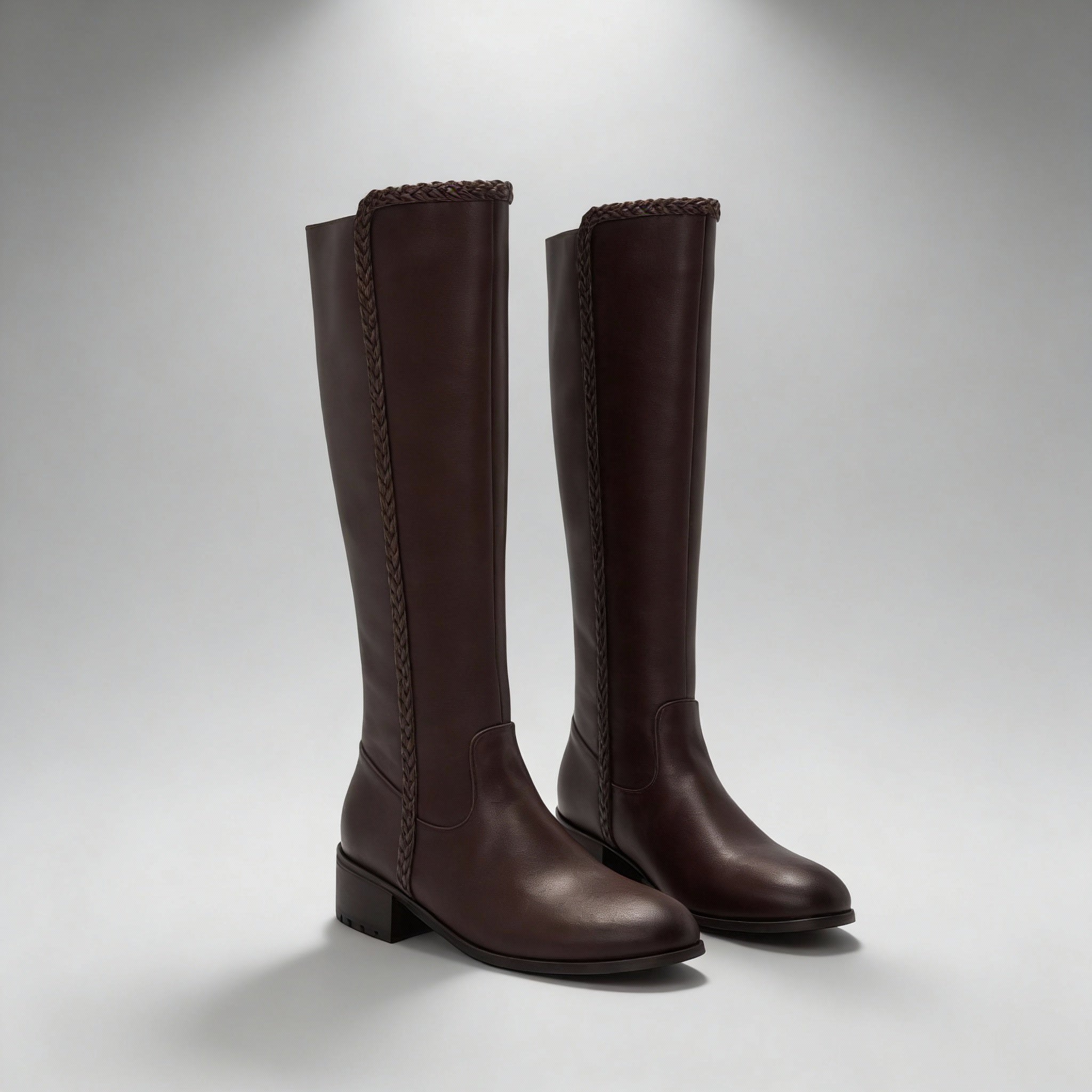 Elora Knee-High Leather Riding Boots