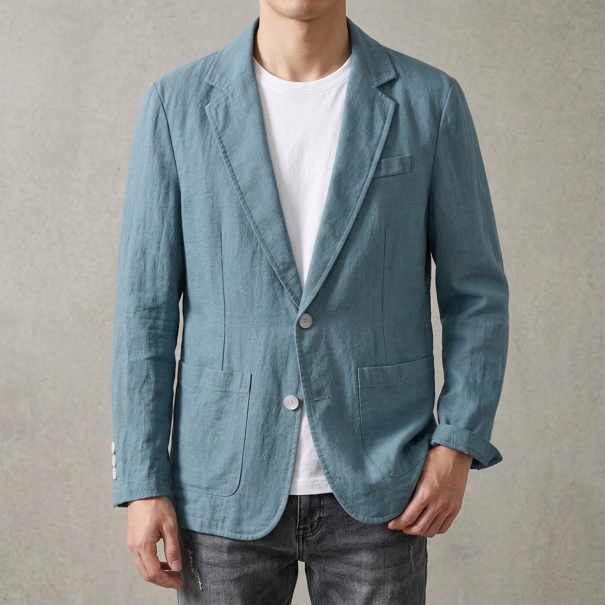 Harlow Men's Linen Blazer