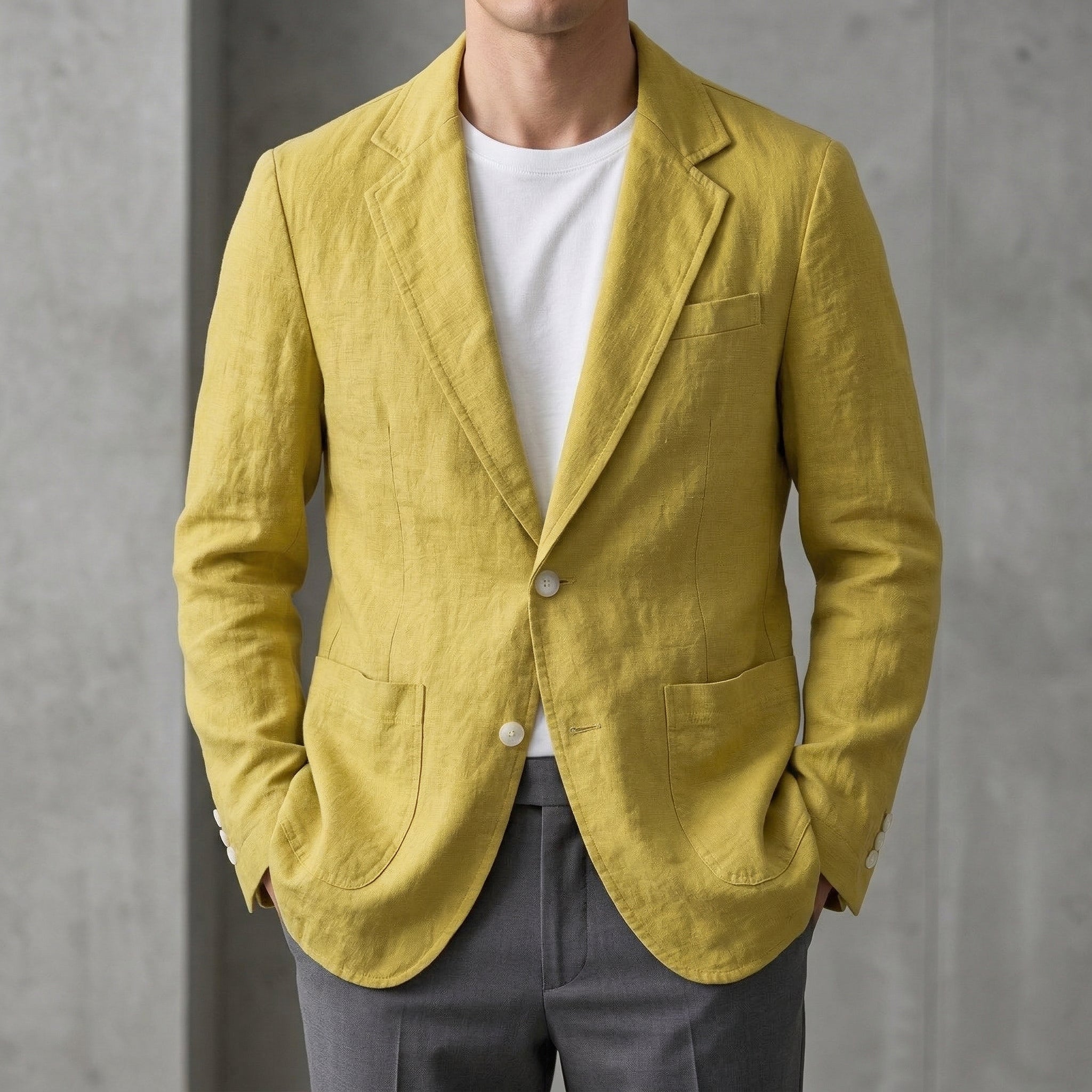 Harlow Men's Linen Blazer