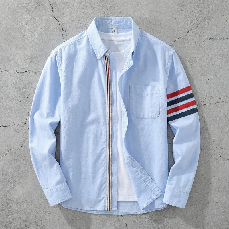 Ashford Cotton Zip-Front Shirt
