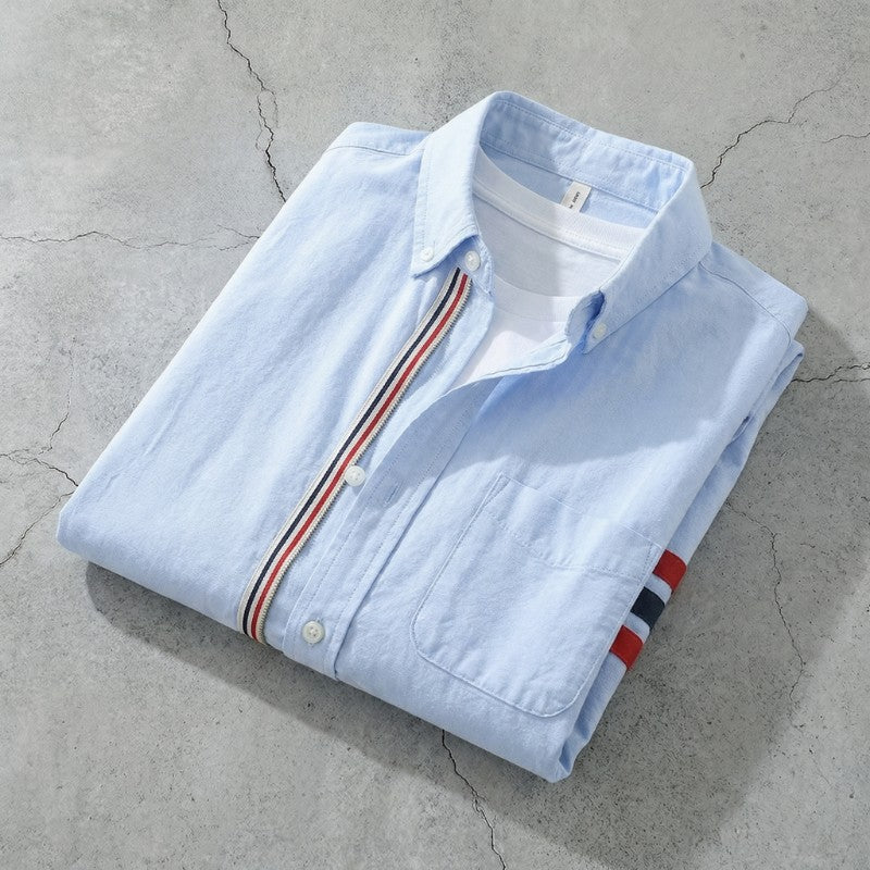 Ashford Cotton Zip-Front Shirt