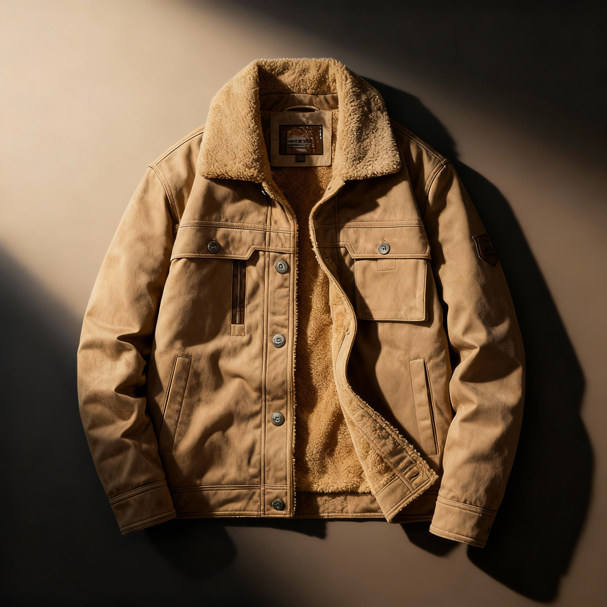 Hudson Fleece-Lined Suede Jacket