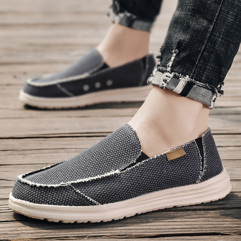 DOCKSIDE CANVAS LOAFERS
