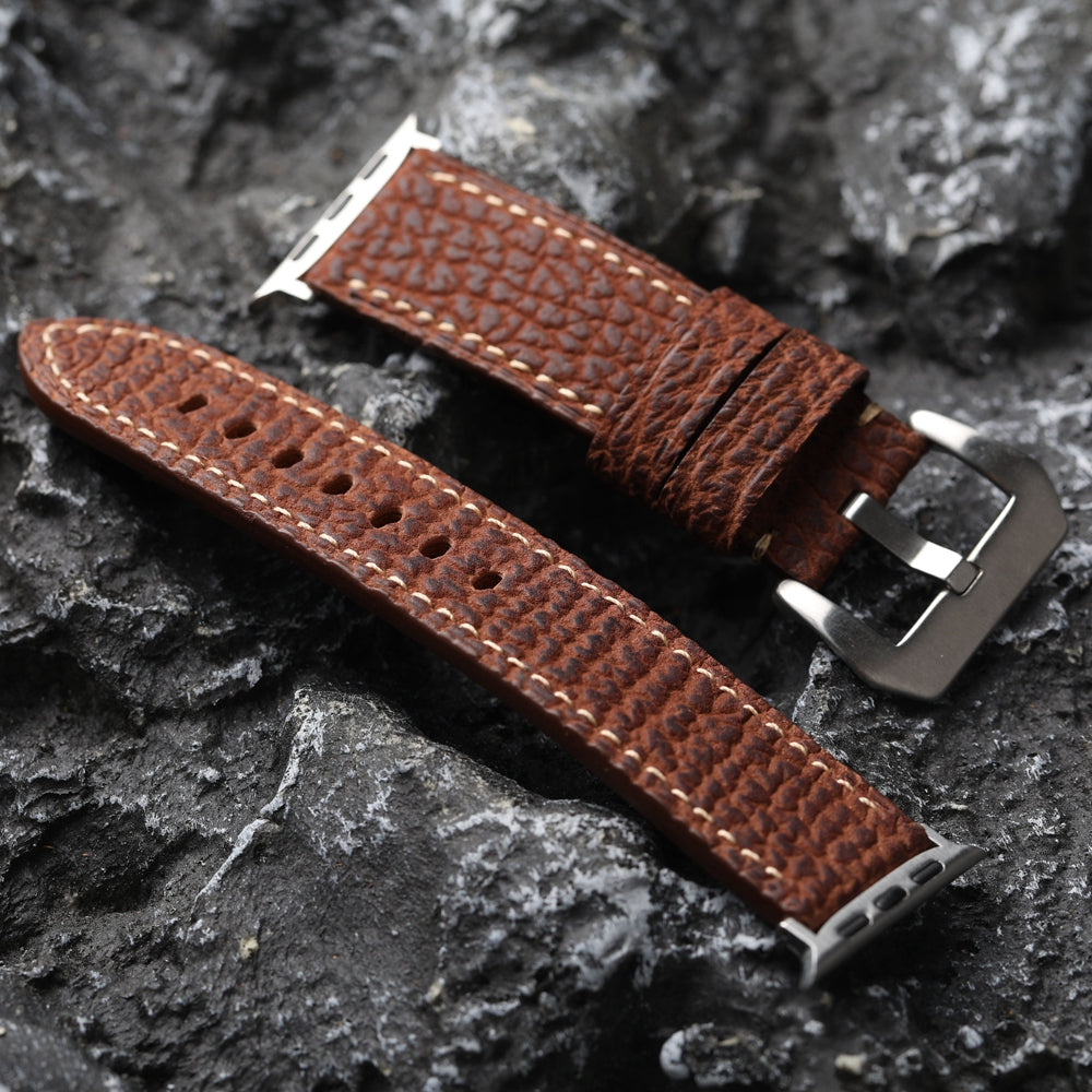 SHARKSKIN LEATHER APPLE WATCH BAND