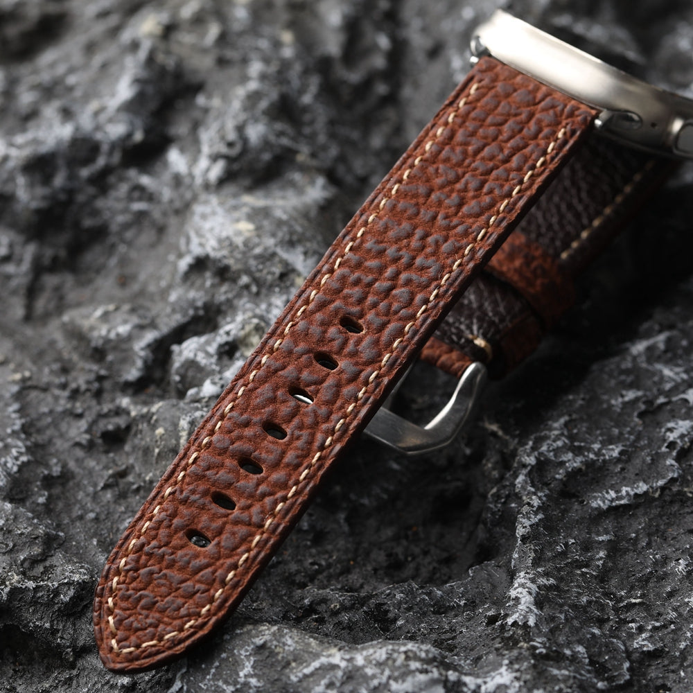 SHARKSKIN LEATHER APPLE WATCH BAND