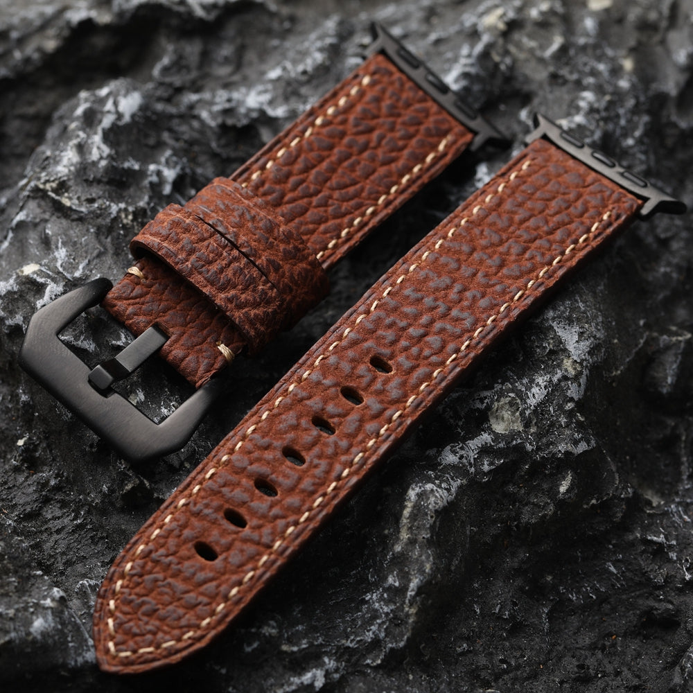 SHARKSKIN LEATHER APPLE WATCH BAND