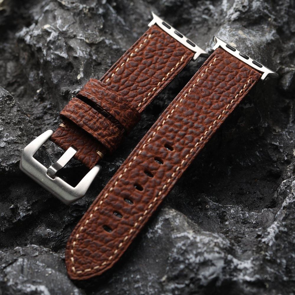 SHARKSKIN LEATHER APPLE WATCH BAND