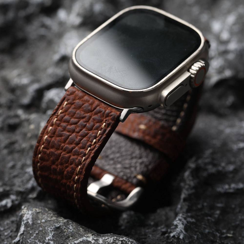 SHARKSKIN LEATHER APPLE WATCH BAND