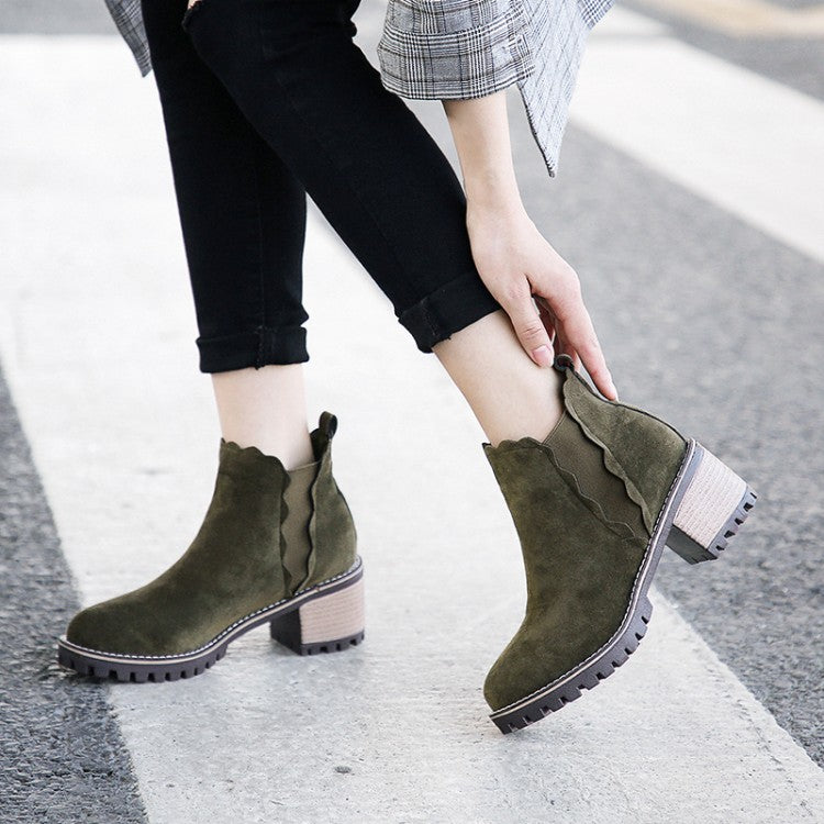 CASCADE BLOCK HEEL BOOTS