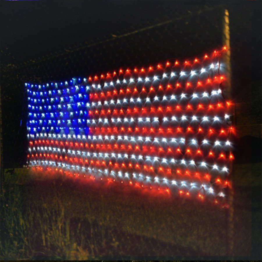 AMERICAN FLAG LED DECORATION