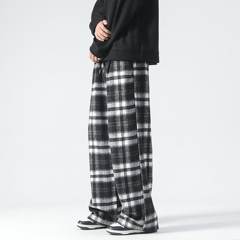 RELAXED PLAID PANTS