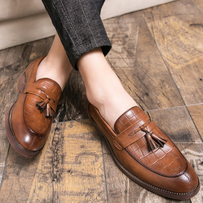 ALESSIO LEATHER LOAFERS