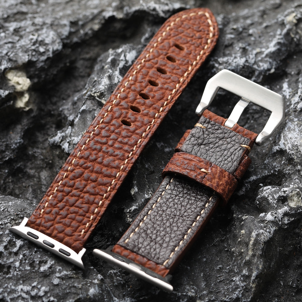 SHARKSKIN LEATHER APPLE WATCH BAND