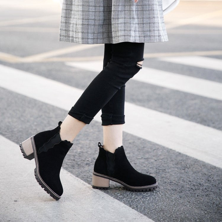 CASCADE BLOCK HEEL BOOTS