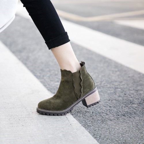 CASCADE BLOCK HEEL BOOTS