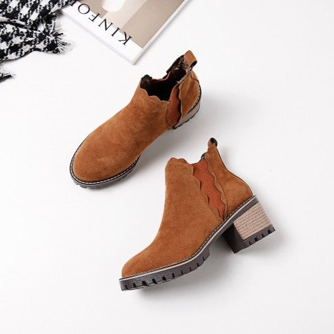 CASCADE BLOCK HEEL BOOTS