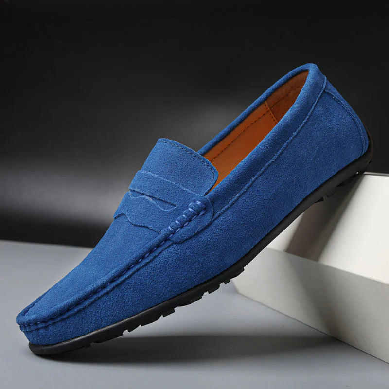 VELOCE GENUINE SUEDE LOAFERS