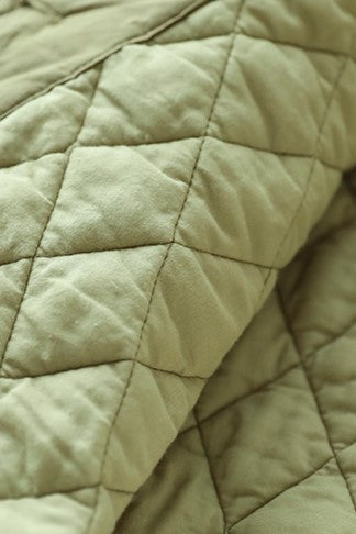 DIAMOND WAVE QUILTED HOODIE