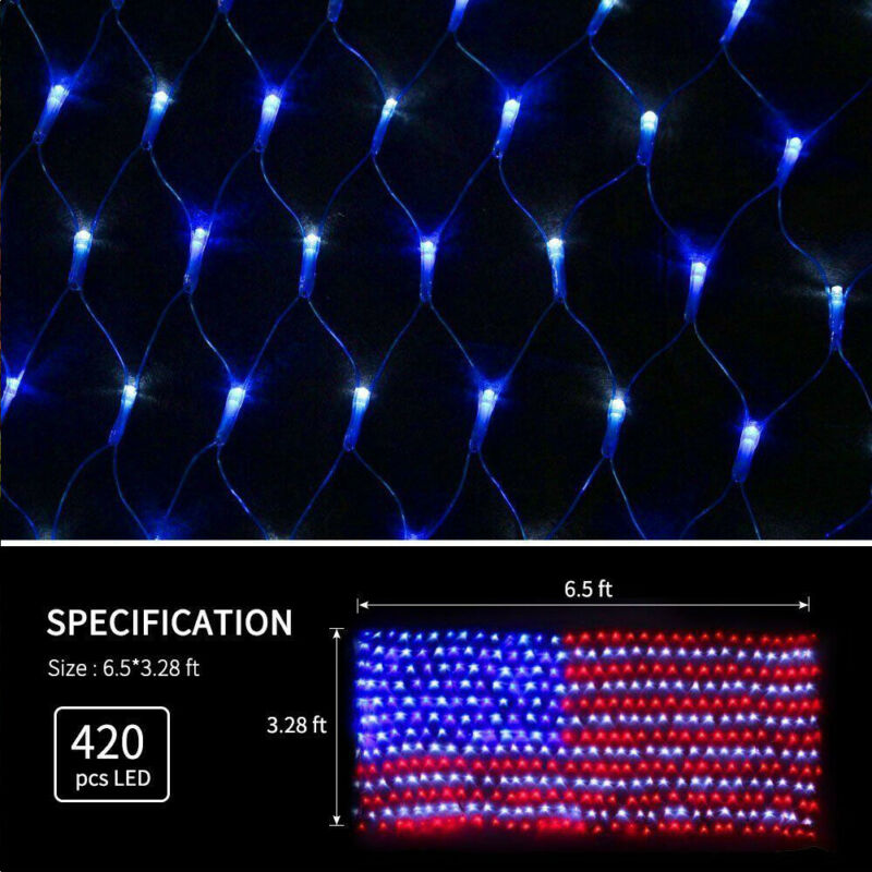 AMERICAN FLAG LED DECORATION