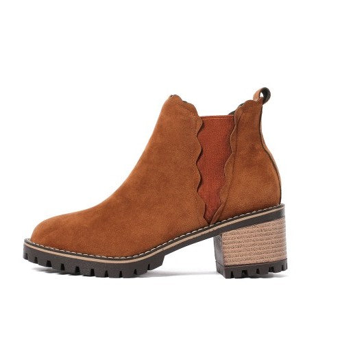 CASCADE BLOCK HEEL BOOTS