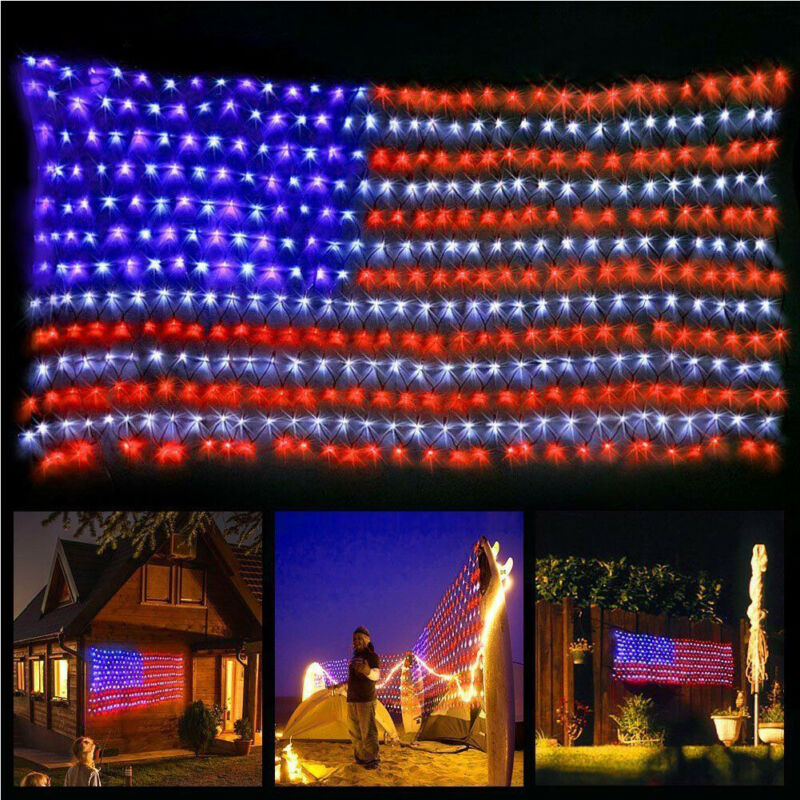AMERICAN FLAG LED DECORATION