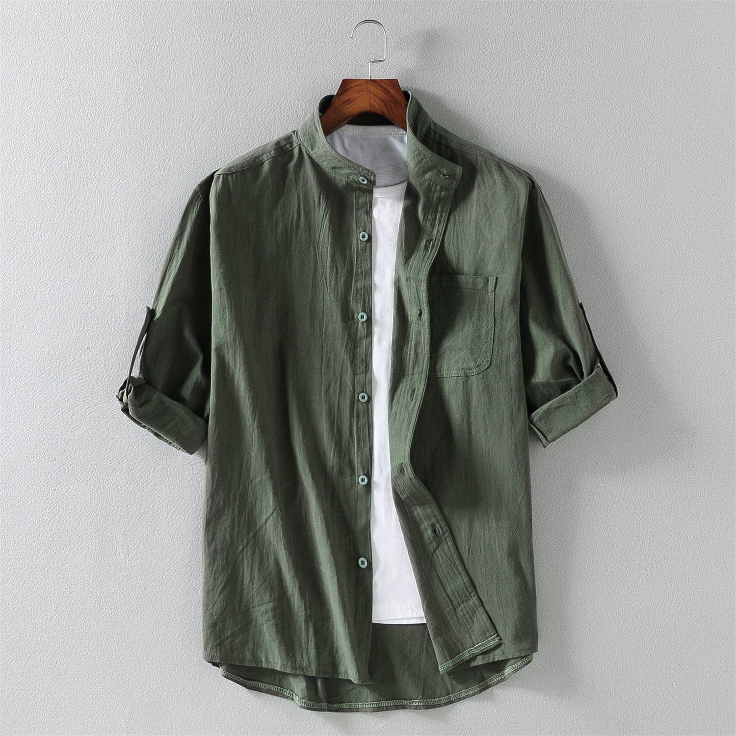 MIZUKI LINEN BUTTON-UP