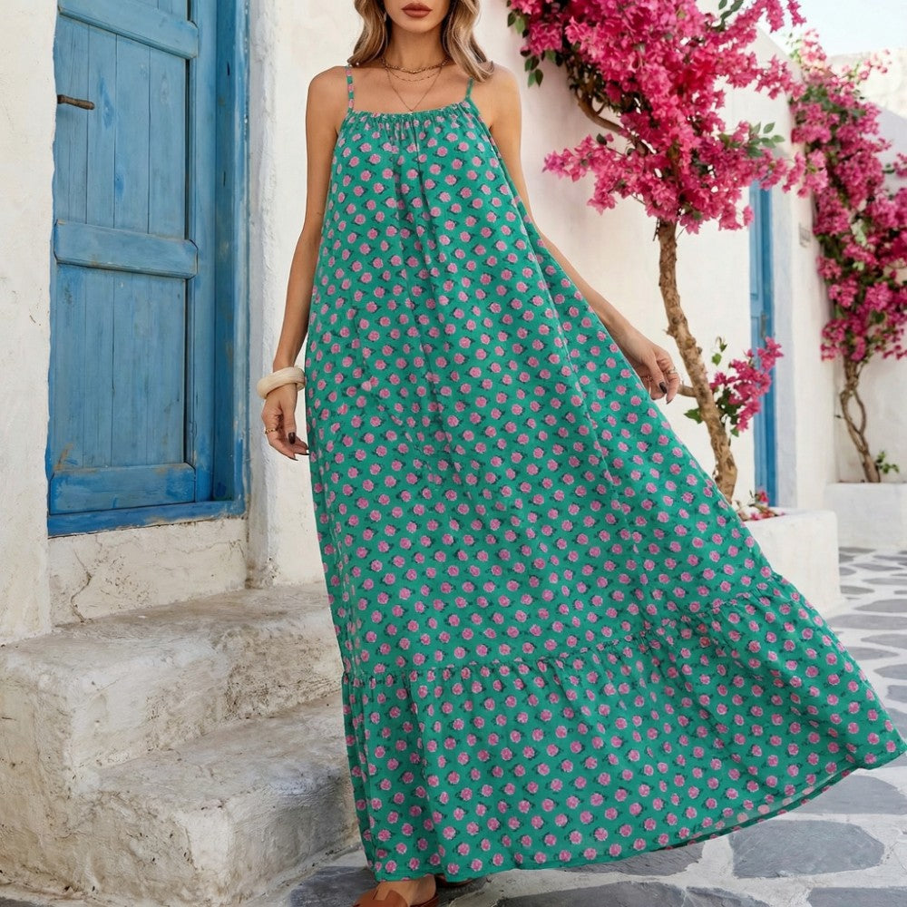 Soleil Floral Print Maxi Sundress