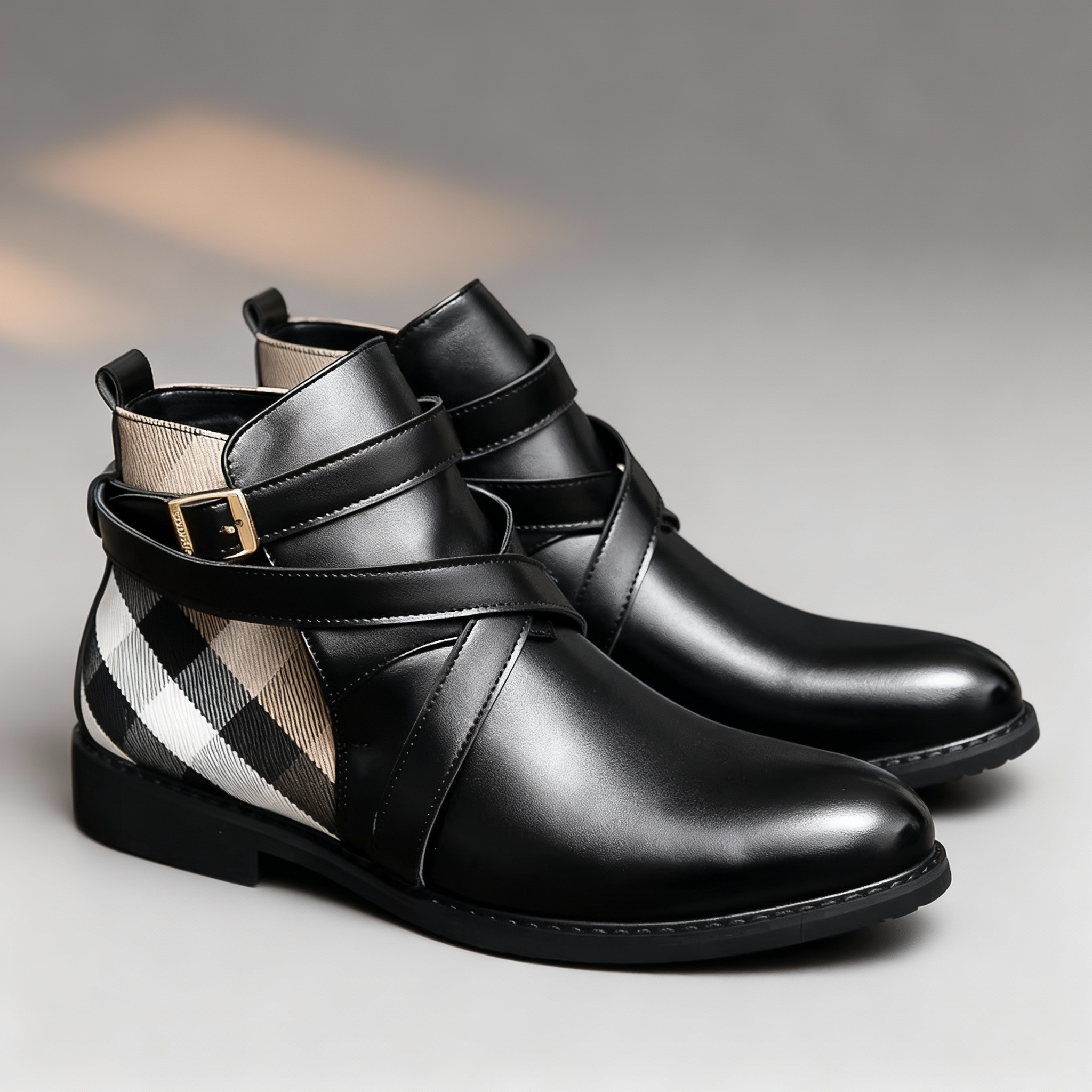 Harrington Crossover Buckle Chelsea Boots