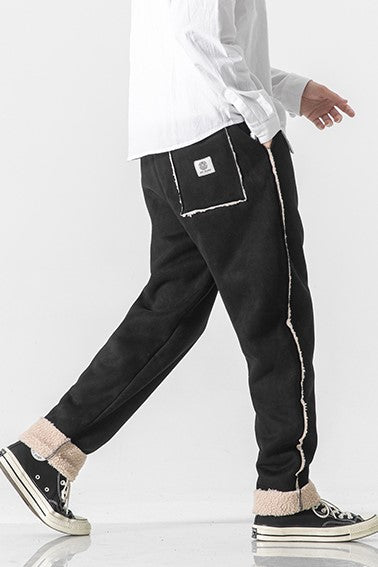 SAPPORO FUR-LINED SWEATPANTS