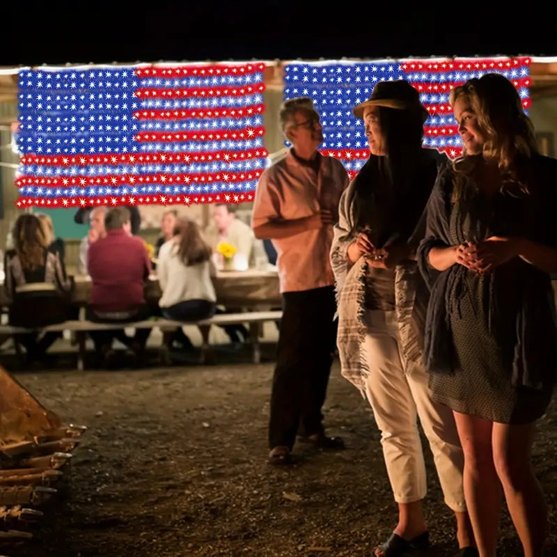 AMERICAN FLAG LED DECORATION