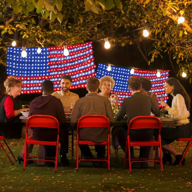 AMERICAN FLAG LED DECORATION